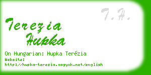 terezia hupka business card