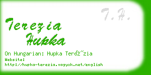 terezia hupka business card